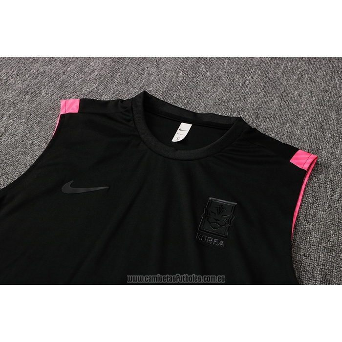Chandal del Corea del Sur Sin Mangas 2021-2022 Negro